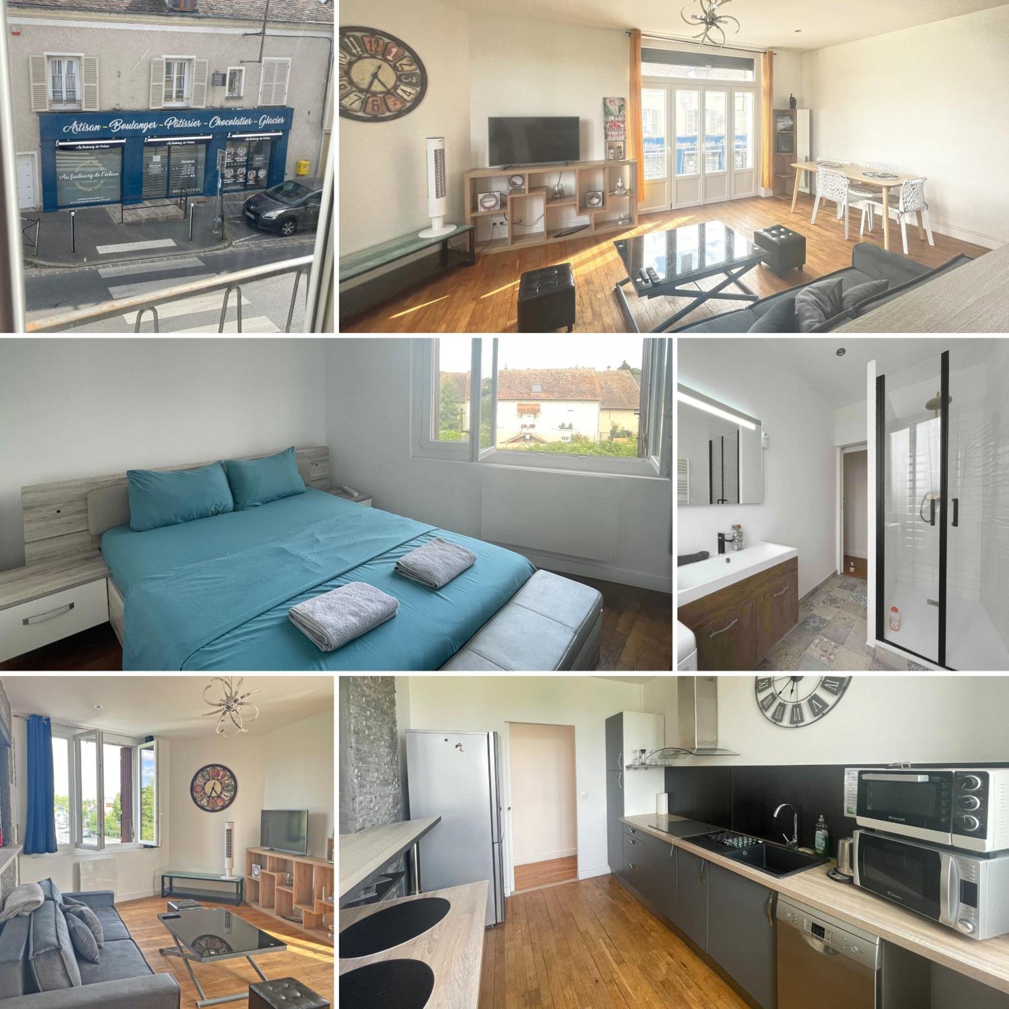 Grand T2 Renove - Bord Du Canal - Commerces A Pied 모레쉬르루앙 외부 사진
